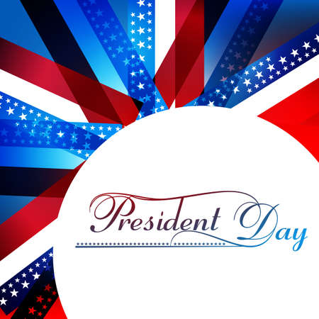 President Day in United States of America with colorful vector のイラスト素材