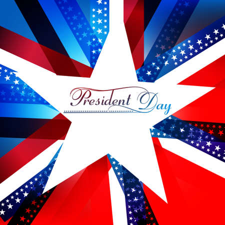 President Day in United States of America with colorful background illustration vectorのイラスト素材
