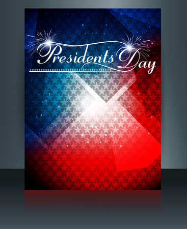 Vector President Day in United States of America brochure template designのイラスト素材