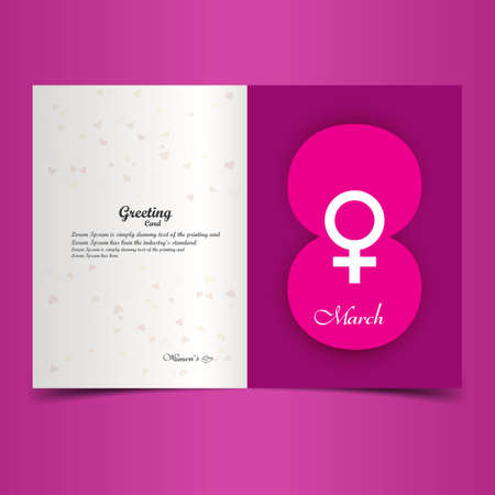 Beautiful happy women's day greeting card colorful holiday background vectorのイラスト素材