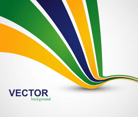 Beautiful Brazil flag wave concept colorful background のイラスト素材