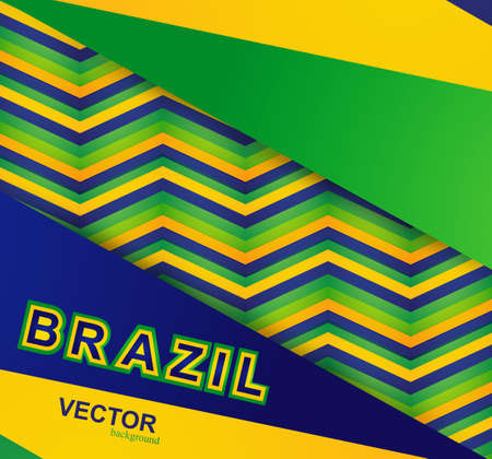 Beautiful Brazil colors concept card colorful pattern texture vector illustrationのイラスト素材