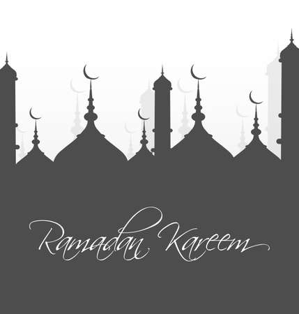 Ramadan Kareem Mosque background vectorのイラスト素材