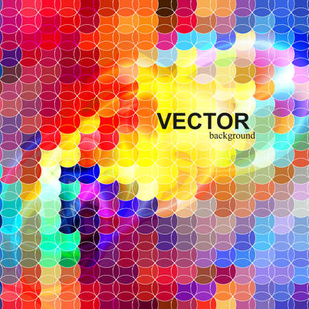 abstract rainbow colorful mosaic background illustrationのイラスト素材