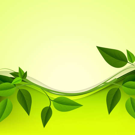 Background with leaves colorful vectorのイラスト素材