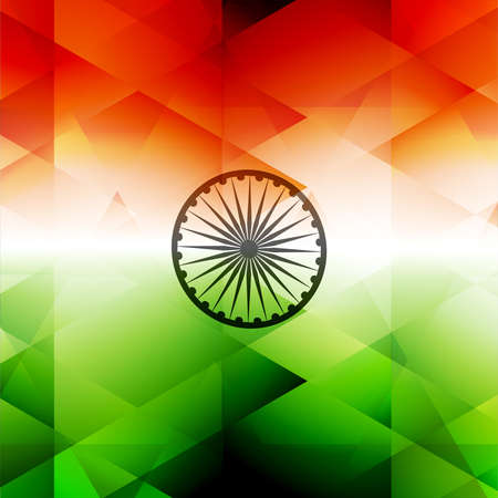Indian flag stylish texture illustration for independence day background vectorのイラスト素材