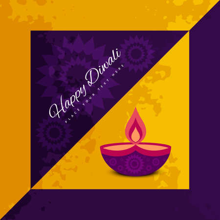 Diwali card festival celebration colorful background illustrationのイラスト素材
