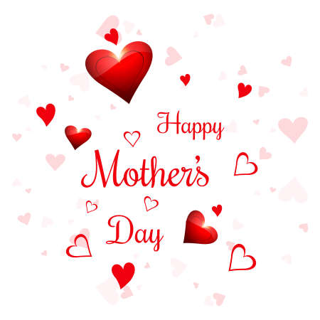 Heart of love and mother's day backgroundのイラスト素材