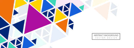 Abstract colorful polygon header backgroundのイラスト素材