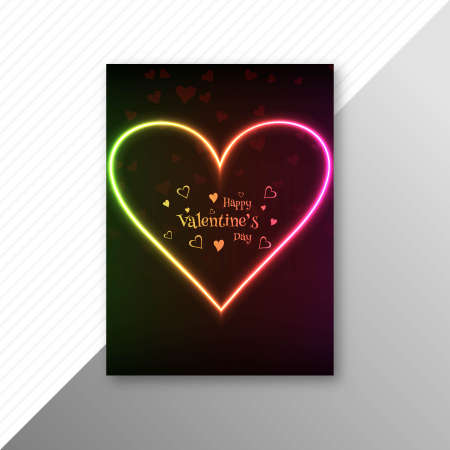 Beautiful valentine's day card  template design vectorのイラスト素材