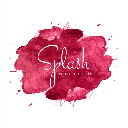 Beautiful Colorful Watercolor Splash Designのイラスト素材
