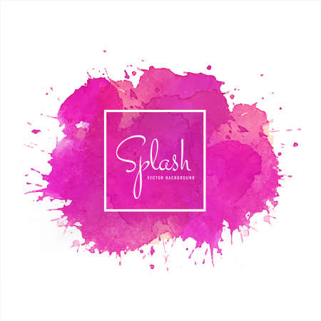 Colorful splash soft watercolor designのイラスト素材