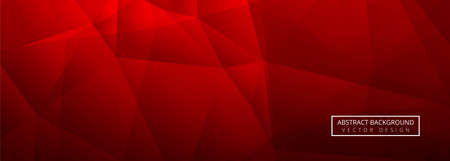 Abstract red shiny polygon banner template backgroundのイラスト素材