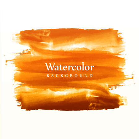 Soft hand draw watercolor brush vectorのイラスト素材