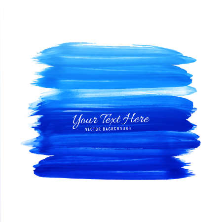 Abstract Watercolor Strokes On White Backgroundのイラスト素材