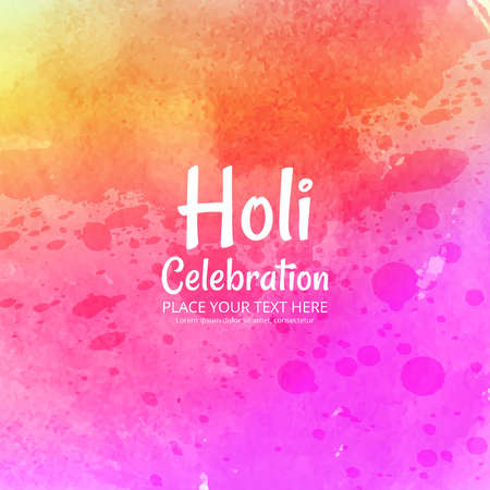 Indian festival Happy Holi celebrations with colorsのイラスト素材