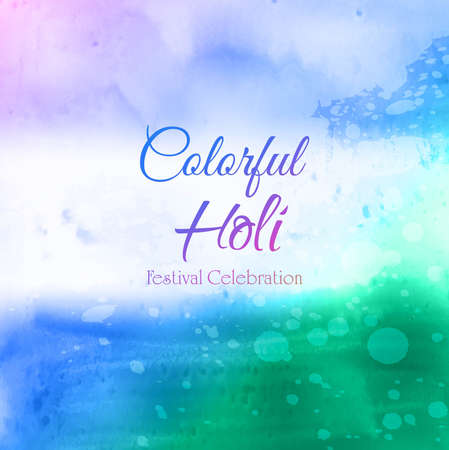 Indian festival Happy Holi celebrations with colorsのイラスト素材