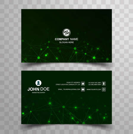Elegant creative business card set template designのイラスト素材