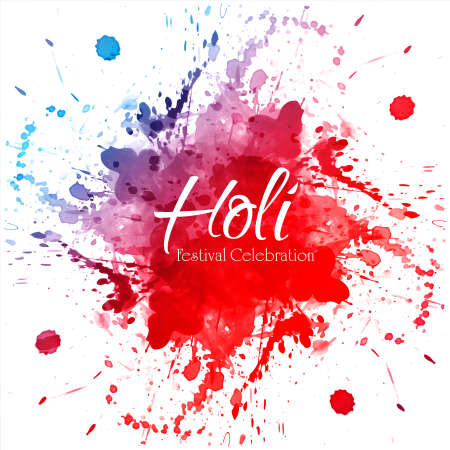 Celebrate festival Colorful Holi Backgroundのイラスト素材
