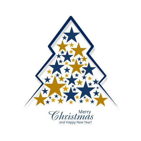 Poster cover with christmas backgroundのイラスト素材