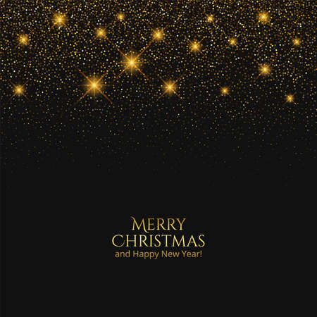 Elegant christmas decorative balls on black banner backgroundのイラスト素材