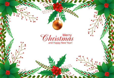 Christmas holiday card for shiny ribbon backgroundのイラスト素材