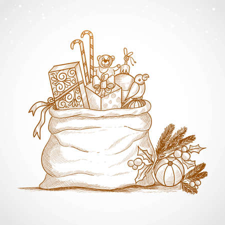 Merry christmas celebration brochure card backgroundのイラスト素材