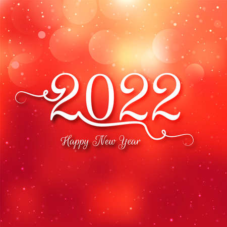 Beautiful new year 2022 card celebration holiday designのイラスト素材