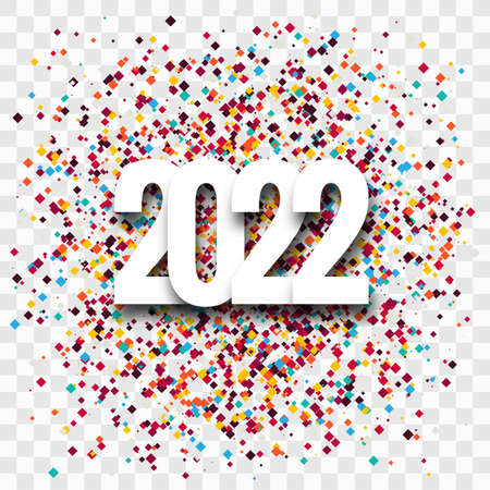 Beautiful celebration 2022 new year holiday card backgroundのイラスト素材