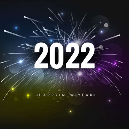 Beautiful wave style 2022 new year calendar designのイラスト素材