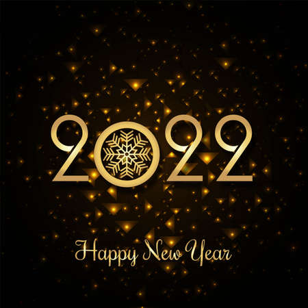 Happy new year 2022 card holiday shiny background