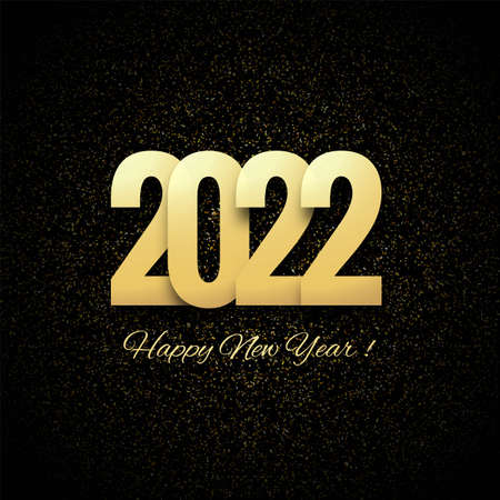 Happy new year 2022 card holiday shiny backgroundのイラスト素材