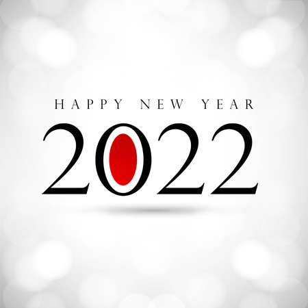 Happy new year 2022 card holiday shiny backgroundのイラスト素材
