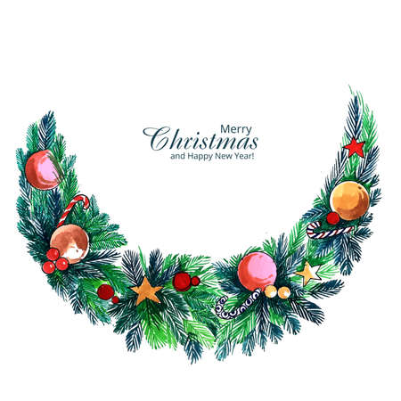 Beautiful artistic christmas decorative ball backgroundのイラスト素材