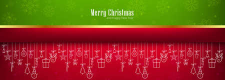 Christmas card celebration banner background vectorのイラスト素材