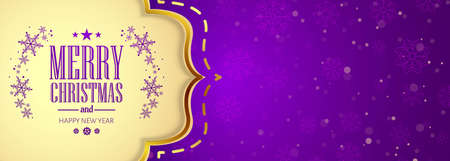Christmas website banner background with decorations snowflakes designのイラスト素材