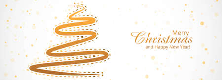 Christmas website banner background with decorations snowflakes designのイラスト素材