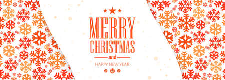 Abstract decorative snowflakes card festival backgroundのイラスト素材