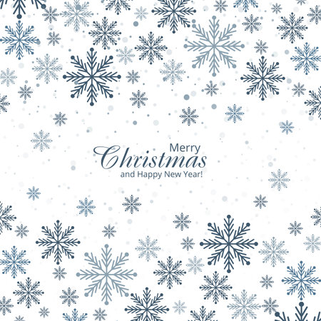 Abstract decorative snowflakes card festival backgroundのイラスト素材