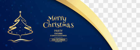 decorative christmas party flyer with creative snowflakesのイラスト素材