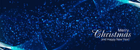 decorative christmas party flyer with creative snowflakesのイラスト素材