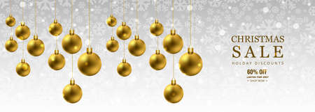 Beautiful Christmas card festival banner templateのイラスト素材