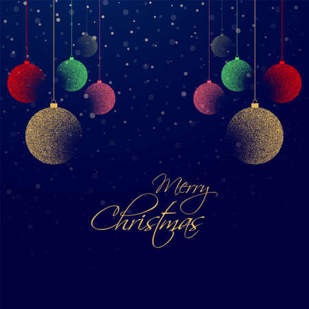 Beautiful Christmas card festival banner templateのイラスト素材