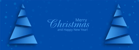 Beautiful Christmas card festival banner templateのイラスト素材