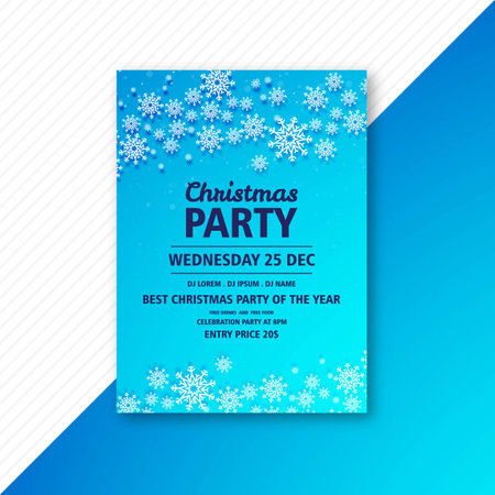 poster design for christmas celebration party template vectorのイラスト素材