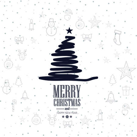 Modern Christmas backgroundのイラスト素材