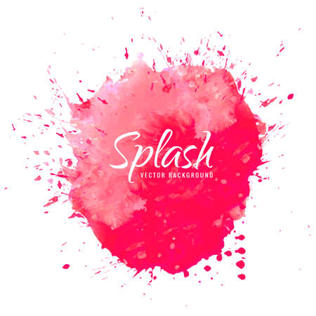 Hand draw blue watercolor ink splash designのイラスト素材