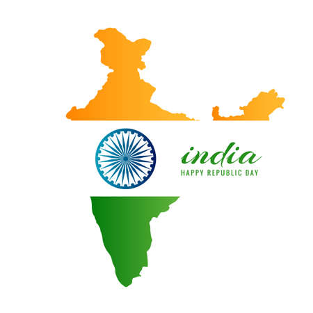 Abstract Indian Flag theme elegant wave designのイラスト素材