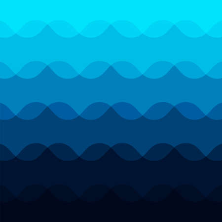 Abstract blue wave pattern backgroundのイラスト素材