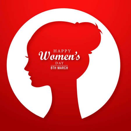 Beautiful women's day 8th of march greeting card backgroundのイラスト素材
